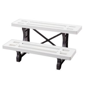 DCM フラワースタンド600 2段ホワイト