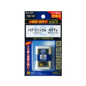 ELPA 大容量長持ち充電池/TSA-124 パナソニックなど