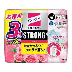 クイックル トイレクイックル　ストロング/詰替　24枚 プレミアムローズの香り｜dcmonline