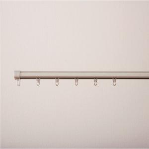 フルネス 【法人限定】 静音角型伸縮カーテンレール/ホワイトウッド