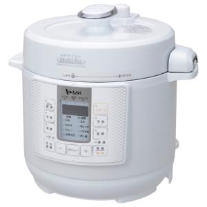 エムケー 電気圧力鍋 ヘルシーマルチポット/EA-130W ホワイト/304x275x278mm