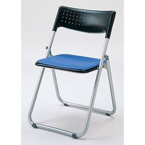 アイリスチトセ 折りたたみ椅子 (スチールフレーム) SS-S139N ブルー/495X475X768mmの商品画像