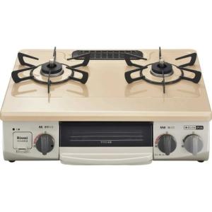 商談中 リンナイ LPガス用 ガステーブル 2021年製 KG34NPBK 幅56