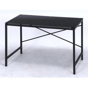 不二貿易 ワークデスク ガラストップ 60/14078 ブラック