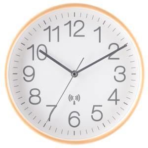 不二貿易 プライウッド 電波掛け時計 28cm/27352 ホワイト