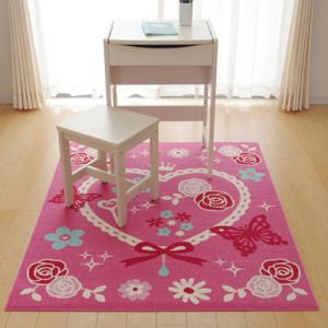IKEHIKO デスクカーペット キャリー2 ラグ デスクマット ルームマット/ピンク 約110×133cm ピンク/約110×133cm