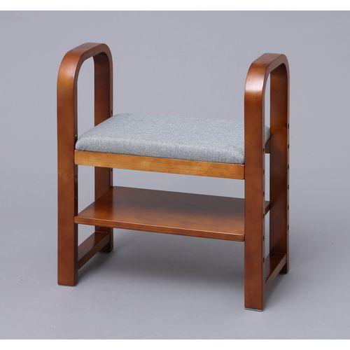 アイリスオーヤマ 玄関椅子/GC-55 ブラウン