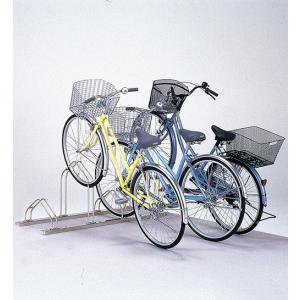 サイクルスタンド 【法人・企業様限定】【4台用】自転車ラック/CS-MU4 ステンレス/W1598 ...