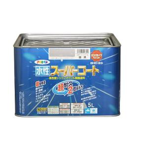 アサヒペン 水性スーパーコート 5L 銀黒