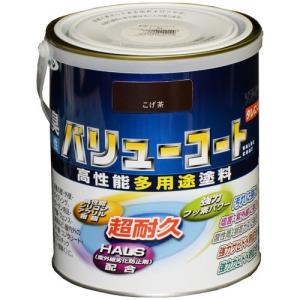 アサヒペン 水性バリューコート/1.6L こげ茶