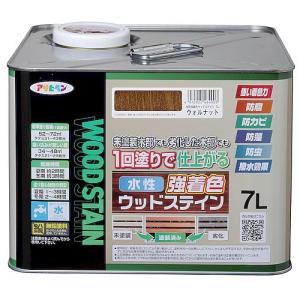 アサヒペン 水性強着色ウッドステイン ウォルナット/7L