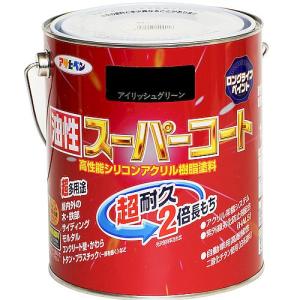 アサヒペン 油性スーパーコート/1.6L アイリッシュグリーン アイリッシュグリーン
