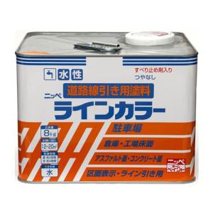 ニッペ 水性ラインカラー 白/8KG