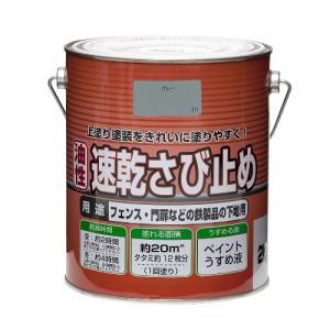 ニッペホームプロダクツ ニュー油性速乾さび止め2Kg/グレー/2Kg グレー/2Kg