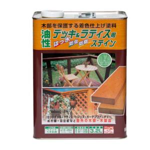 ニッペ 油性デッキ&ラティス用 カントリーグリーン/3.2L