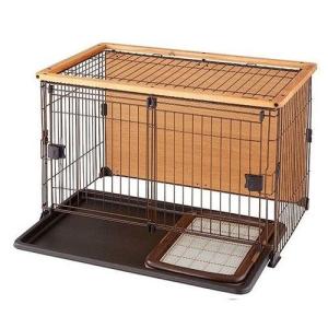 DCMウッディサークル 屋根・背面付き ウッディサークルワイド 屋根・背面付 L PIWS-1200D DCM 犬用