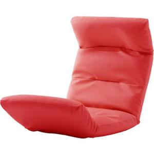 セルタン 日本製 座椅子 和楽の雲 PVC/A193上R-596RED レッド/上タイプ