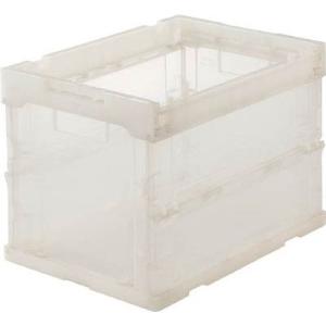 透明 TRUSCO 20L スケルコン折りたたみコンテナ TR-S20