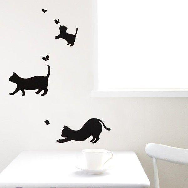 ハウスジーダ　ウォールステッカー　猫　ねこファミリー１　部屋　模様替え　壁