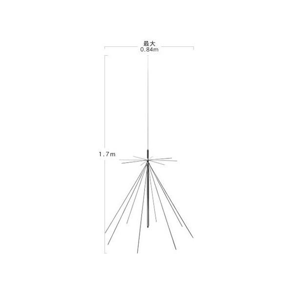 D3000N ダイヤモンド スーパーディスコーンアンテナ 固定局用 25〜3000MHz受信 50/...