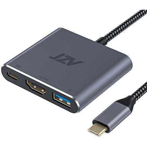 USB C to HDMIアダプター JZVデジタルAVマルチポートアダプター USB 3.1 Ty...