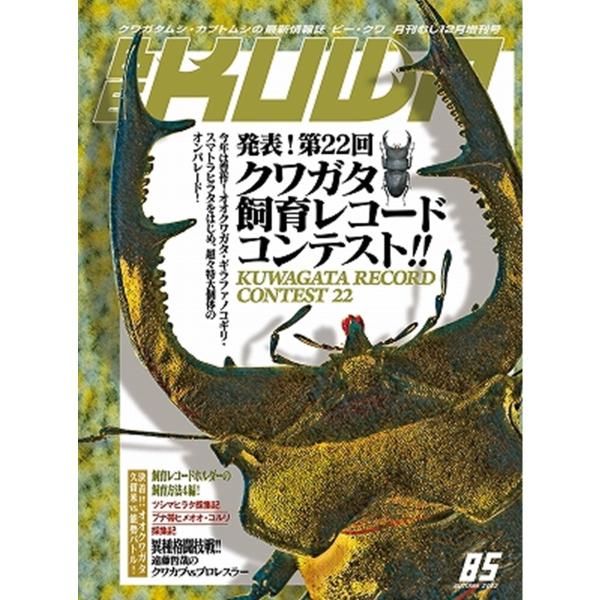 BE-KUWA 最新号No85「第22回クワガタ飼育レコード」dda クワガタ カブトムシ 雑誌