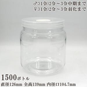 硬質クリアボトル 1500cc フタΦ8×3穴...の詳細画像1