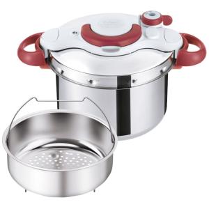 T-fal ティファール 圧力鍋 6L クリプソ ミニット イージー ルビーレッド P4620769｜ddshop