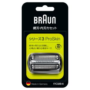 ブラウン シェーバー シリーズ3 網刃・内刃一体型カセット ブラック F/C32B-6｜ddshop