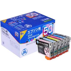 ジット エプソン(EPSON)対応 リサイクルインク インクカートリッジ IC6CL50 6色セット...