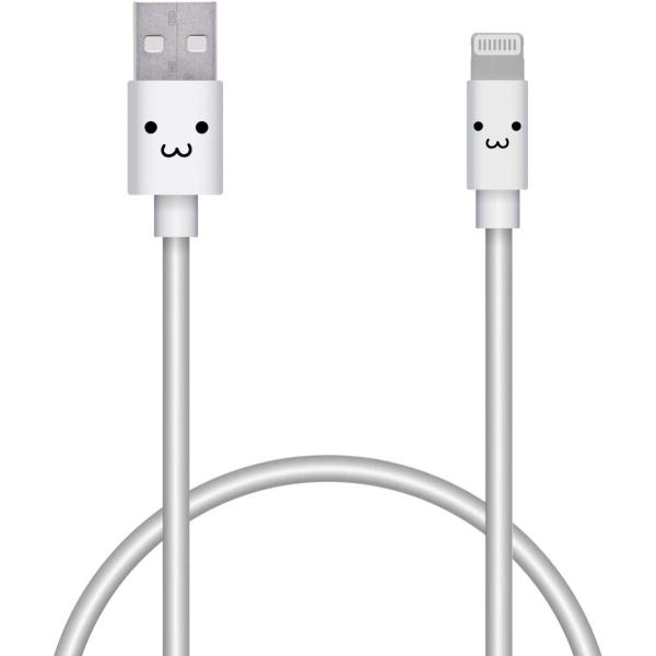 エレコム Lightningケーブル カラフル 1.2m ホワイト MPA-FUAL12CWH