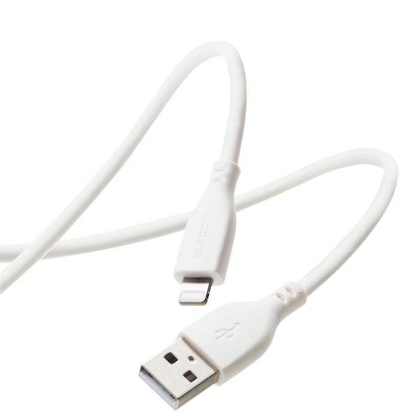 エレコム Type-A to Lightning ケーブル シリコン素材 "柔らかく、なめらかな手触...