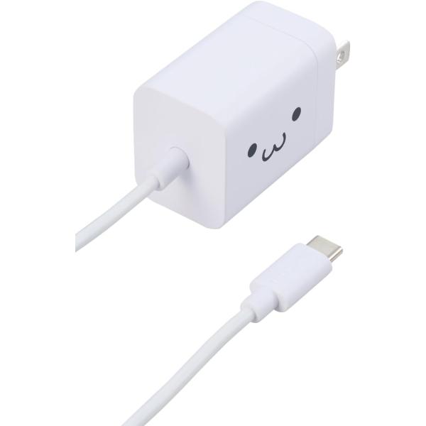 USB Power Delivery 20W AC充電器 Cケーブル一体型 1.5ｍ USB 充電器...