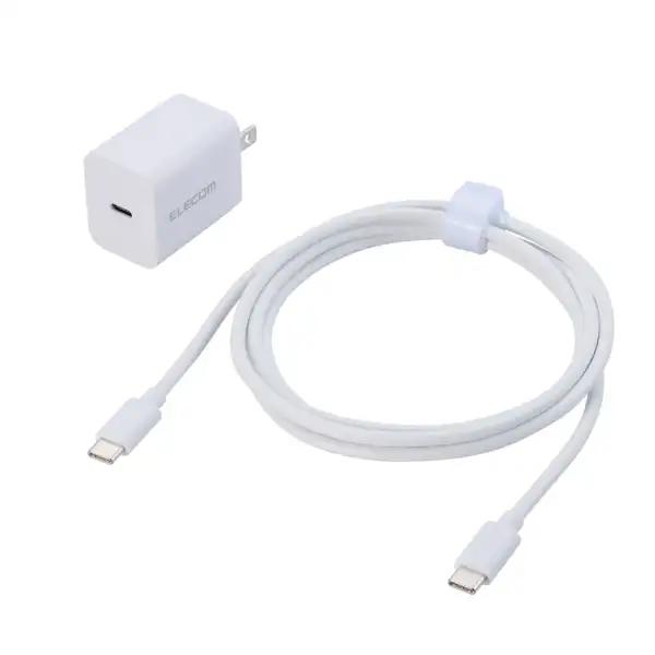 エレコム スマホ・タブレット用 USB Power Delivery 20W AC充電器 C-Cケー...