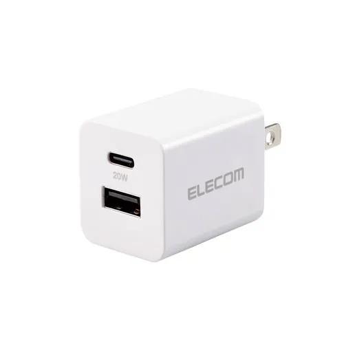 エレコム スマホ・タブレット用 AC充電器 USB Power Delivery 20W USB P...