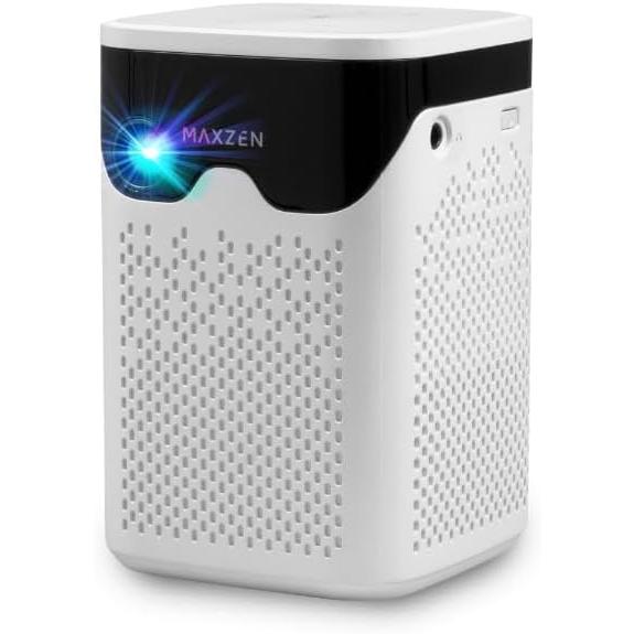 ポータブル プロジェクター MAXZEN 家庭用 4K対応 小型 ミニ コンパクト Wi-Fi2.4...