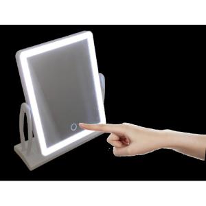 トレードワン LEDライトアップ 卓上ミラー ...の詳細画像1