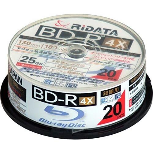 BD-R130PW 4X.20SP C 録画 BD-R 25GB 一回(追記) 録画 プリンタブル