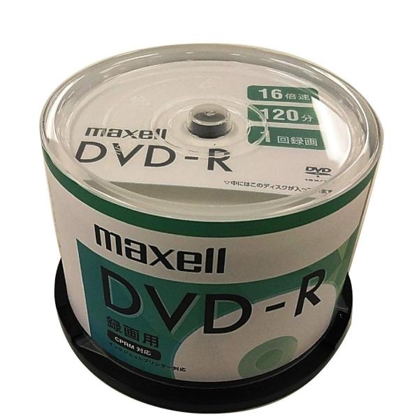 maxell 録画用DVD-R 1回録画用 CPRM対応 120分 16倍速対応 IJP対応ホワイト...