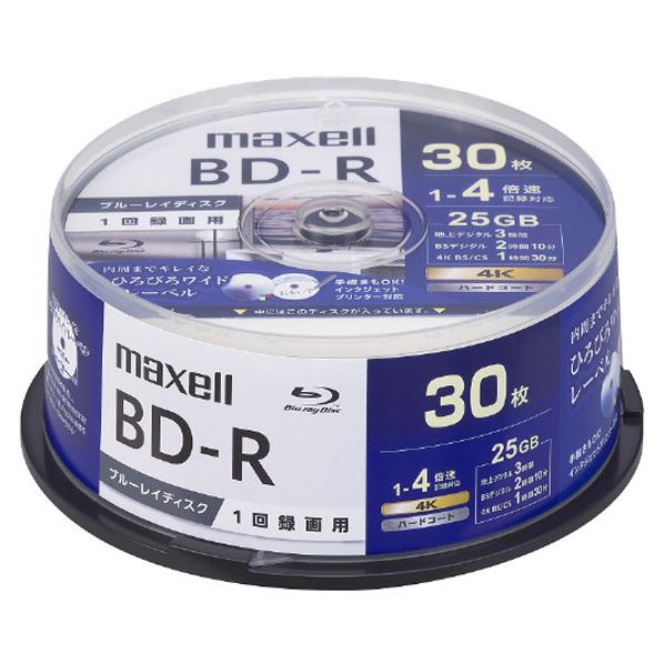マクセル 録画用BD-R 30枚 25GB インクジェットプリンター対応 BRV25WPG.30SP