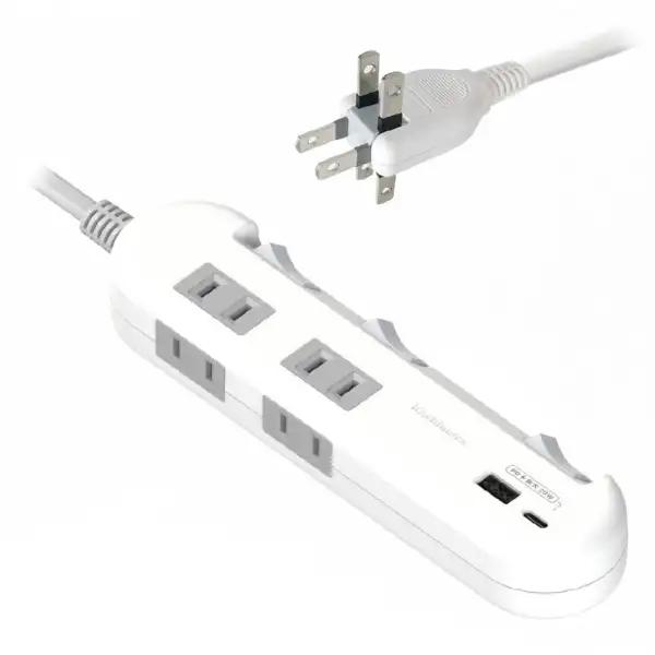 カシムラ 電源タップ4AC-C/A PD20W スイッチ付き 節電 1.2m AC-057 [1.2...