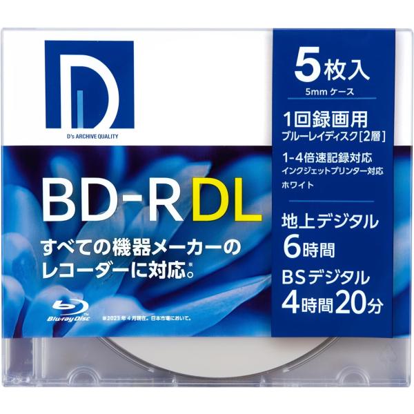ディーズ・クオリティー D's QUALITY 録画用 BD-R DL 50GB 1回録画用 1-4...