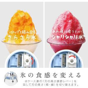 ゼピール 電動かき氷器 DSI-W100P-B...の詳細画像2