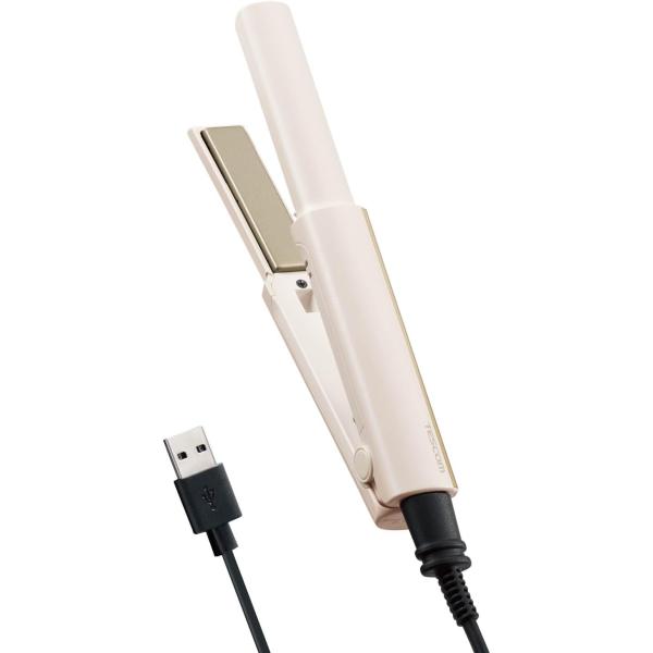 テスコム ヘアアイロン ストレートアイロン USB給電式 コンパクト 海外対応 TS310A-C