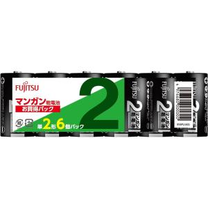 エフディーケー(FDK) 富士通マンガン・黒 単2×6P 1.5V R14PU(6S)