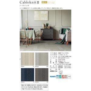 生地サンプル ユニットラグ ケーブルニット3 ...の詳細画像1
