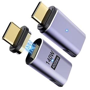 Type C 変換アダプタ TiMOVO USB-Cマグネット式 2個セット USB4.0 マグネット自動吸着 8K/4K/2K/60Hz映像出力 40Gbps高速デーの商品画像