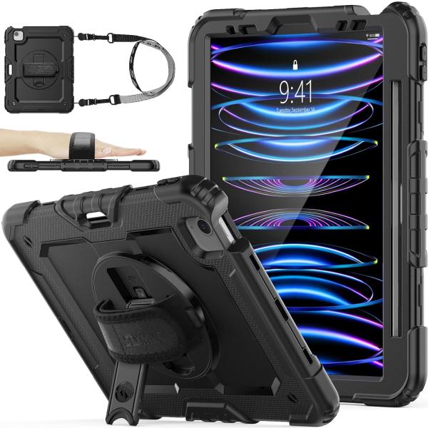 SEYMAC stock 11インチiPad Pro 第4世代 2022 ケース 耐衝撃 360°回...