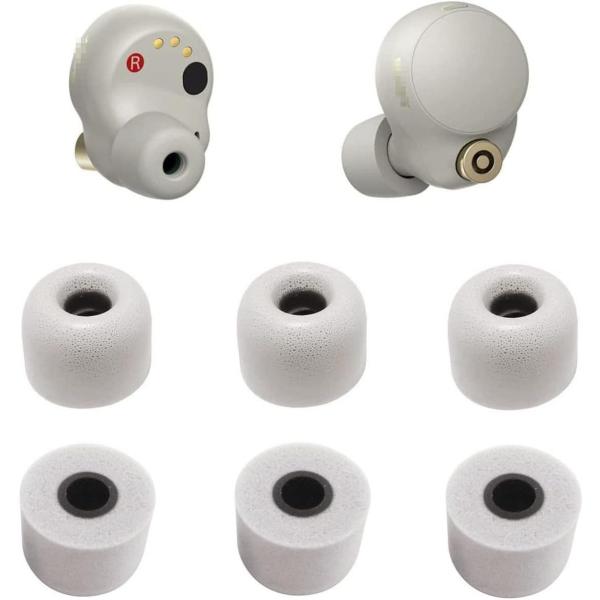 A-Pcas 低反発イヤーピース SONY用 WF-1000XM4用 ウレタン製ノイズキャンセリング...