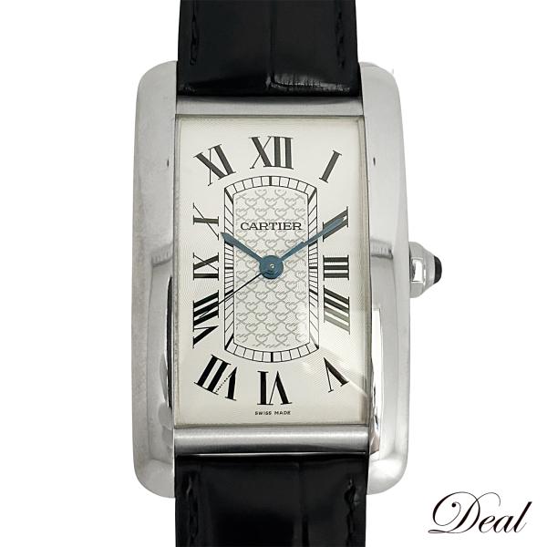 希少 K18WG 40本限定 Cartier カルティエ タンクアメリカンXL W2620004 メ...